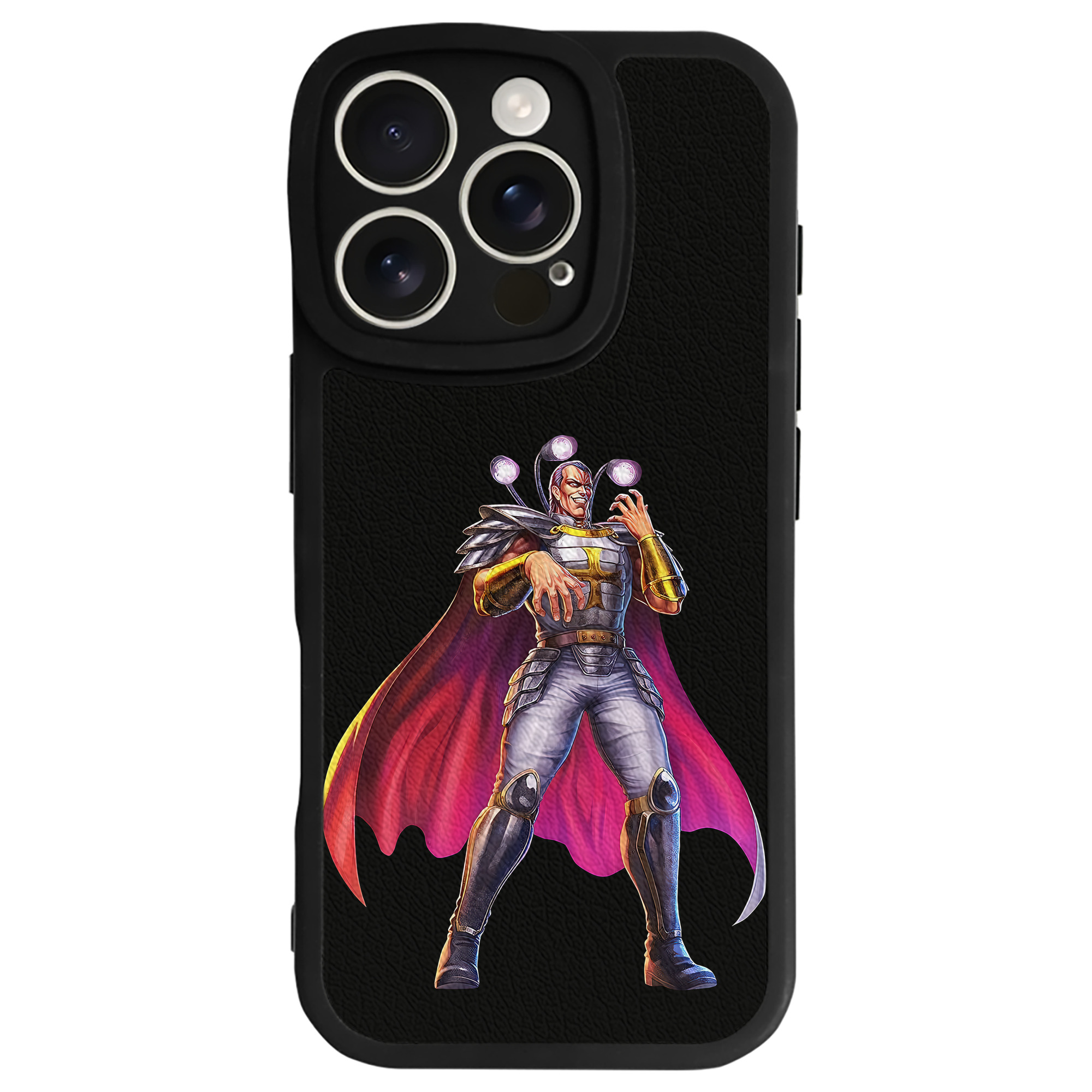 （画像用） 北斗の拳 Fist of the North Star 【iPhone 16シリーズ対応】シリコンスマホケース（レザー調） 材質：シリコン